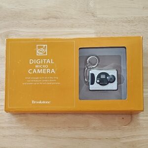 Brookstone Black and White Digital Micro Camera Keychain